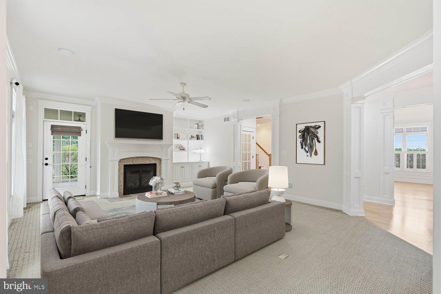 340 Royal Hunt Way Lititz, PA 17543 - Photo 15 of 65 Family Room-Gas Fireplace, Built-Ins, Ceiling Fan