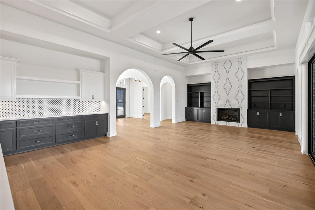 229 Bel Grand Road Haslet, TX 76052 - Photo 17 of 37 a view of a kitchen with a sink and a kitchen counter top