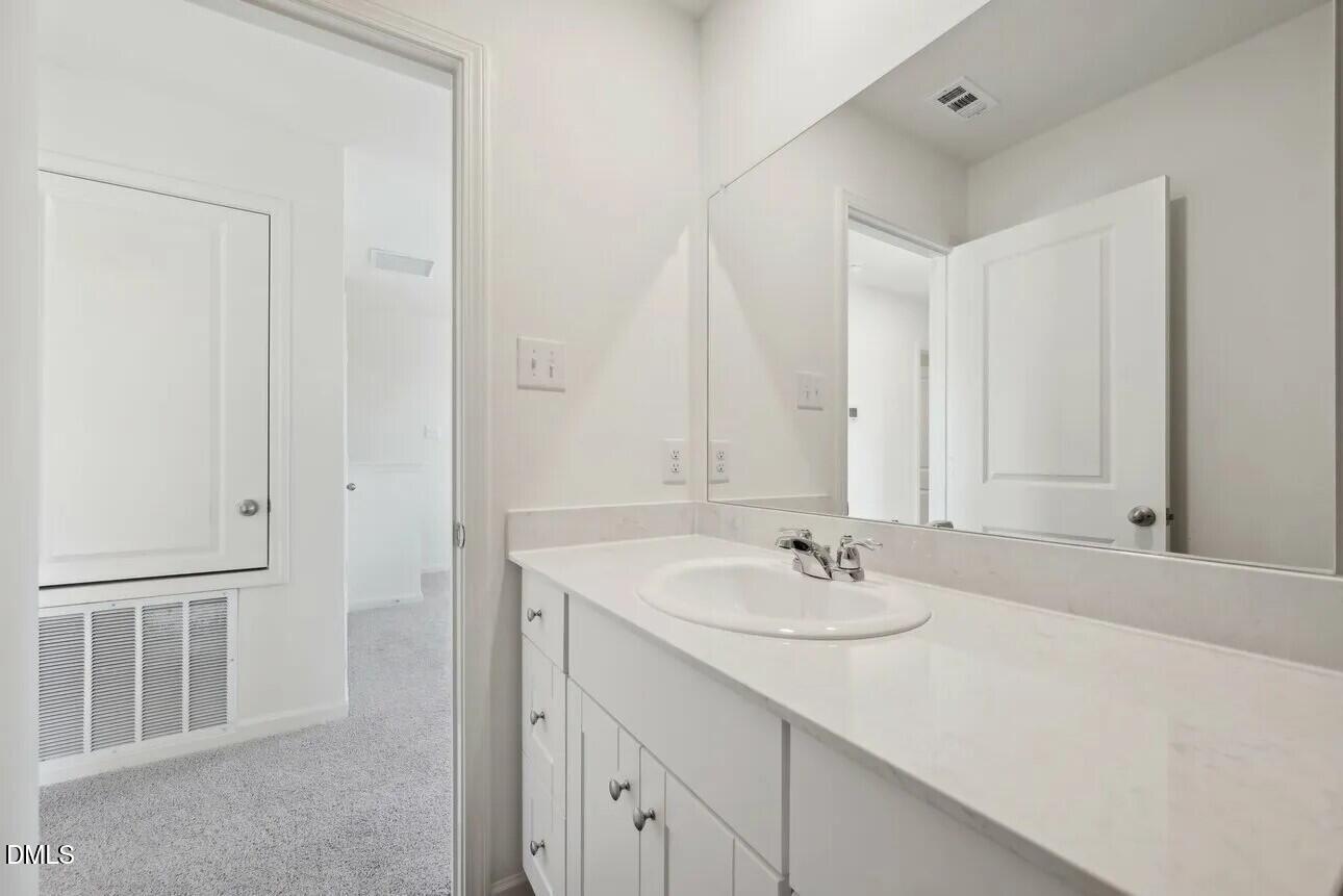 1345 Solace Way Rolesville, NC 27571 - Photo 23 of 24 a bathroom with a sink and a mirror