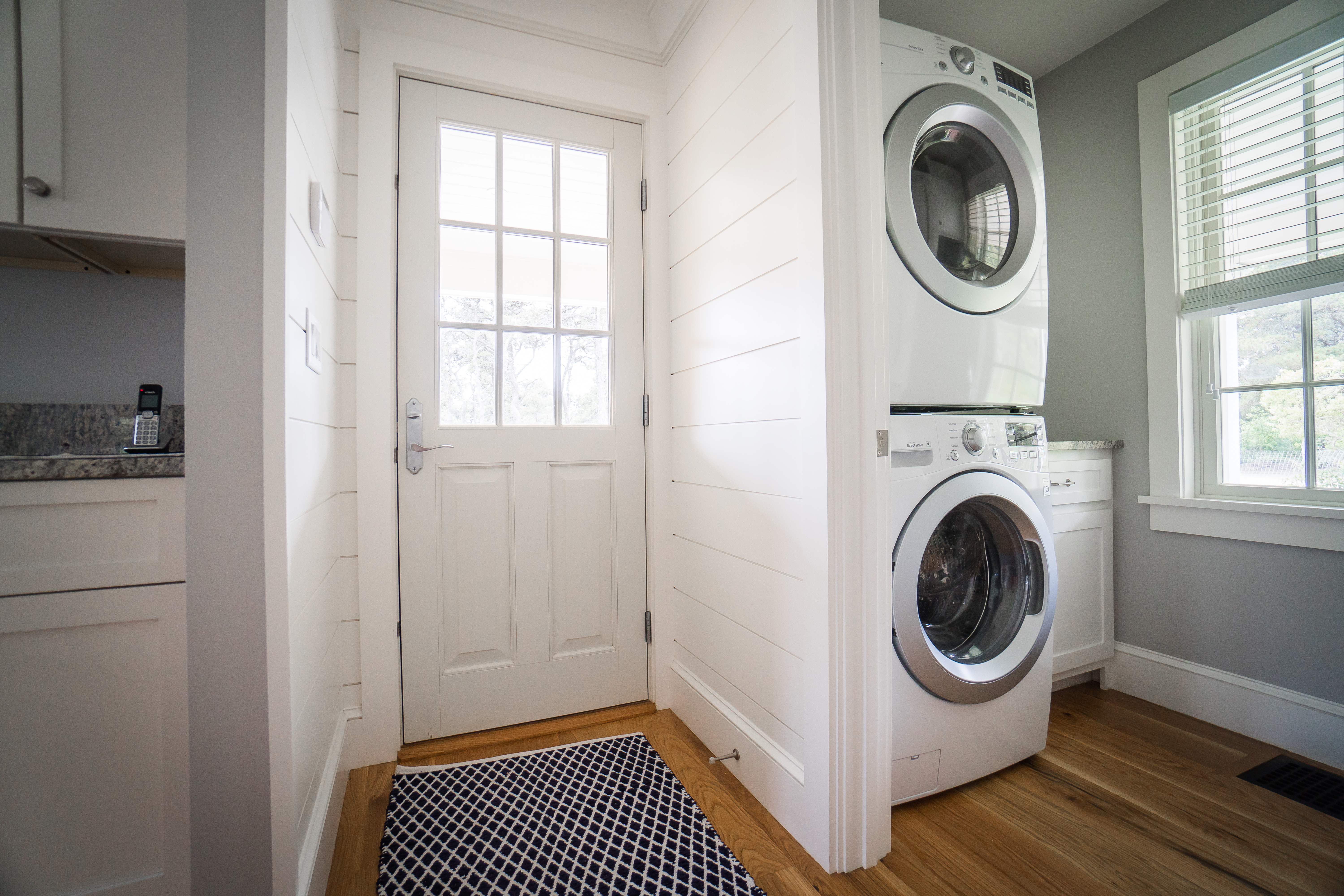 50 Lovers Lane Nantucket, MA 02554 - Photo 30 of 34 a view of a hallway with washer and dryer
