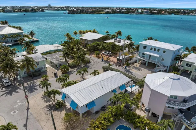 a view of a road with a house