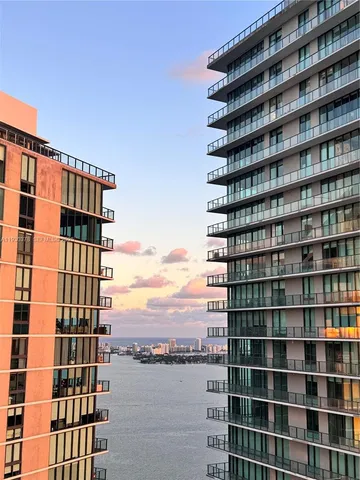 a view of a building with a lake view