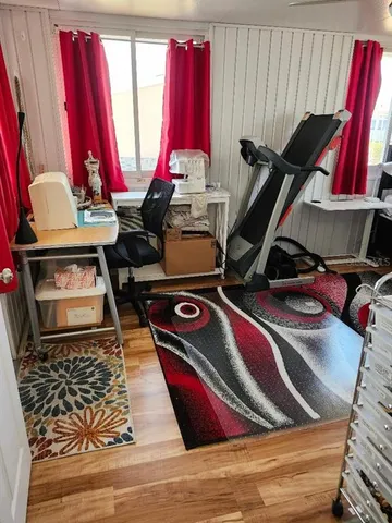 a view of front door and deck