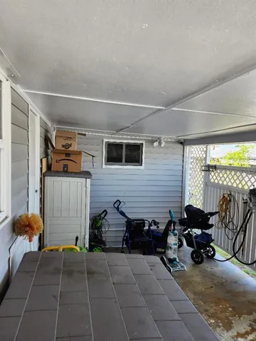 a backyard of a house