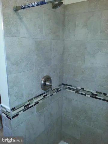 a close up view of shower