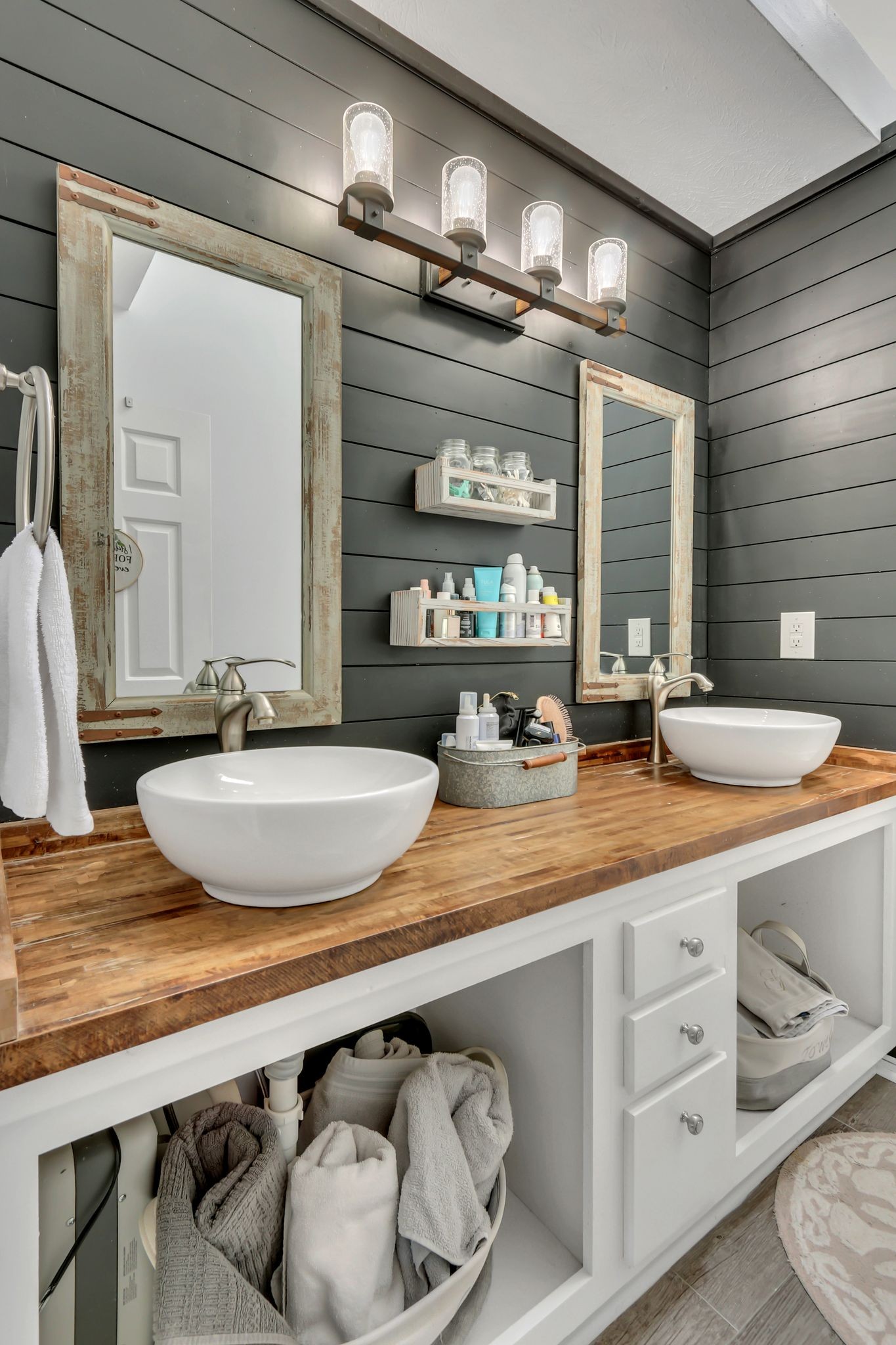 1716 Shane Drive Spring Hill, TN 37174 - Photo 25 of 34 a bathroom with a granite countertop sink and a mirror