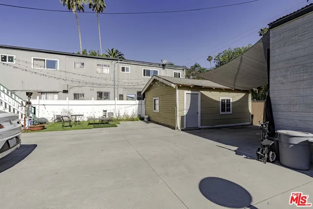 a view of a house with a patio