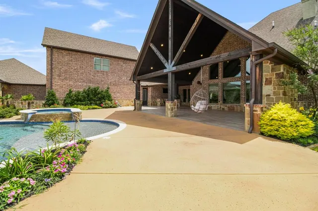 a view of an chairs and tables in the patio