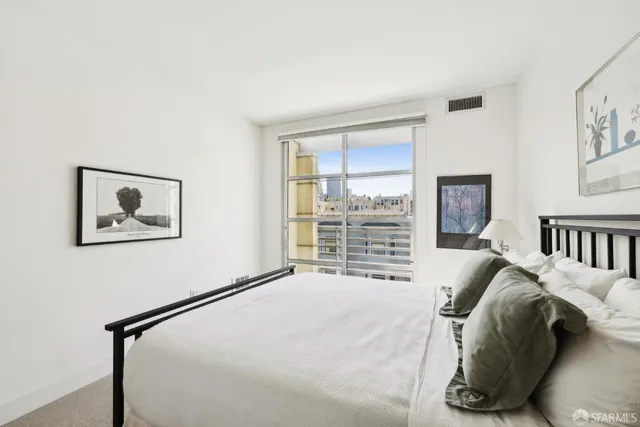 a view of a city that has tall buildings