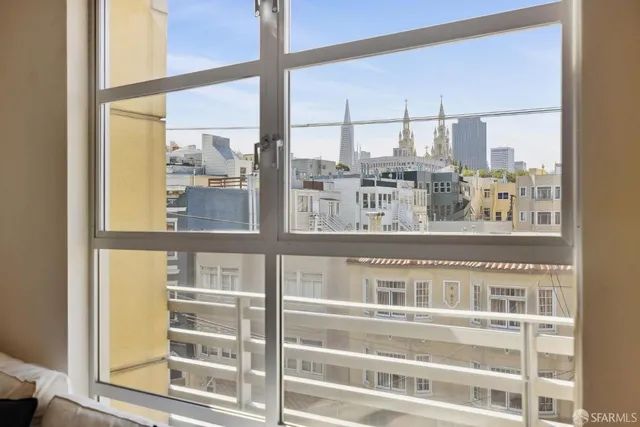 a view of city view and bridge