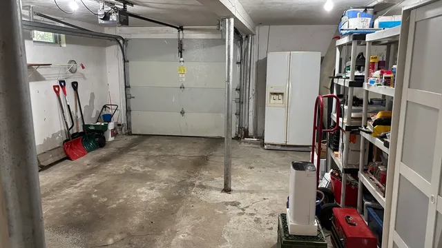 a view of a storage room