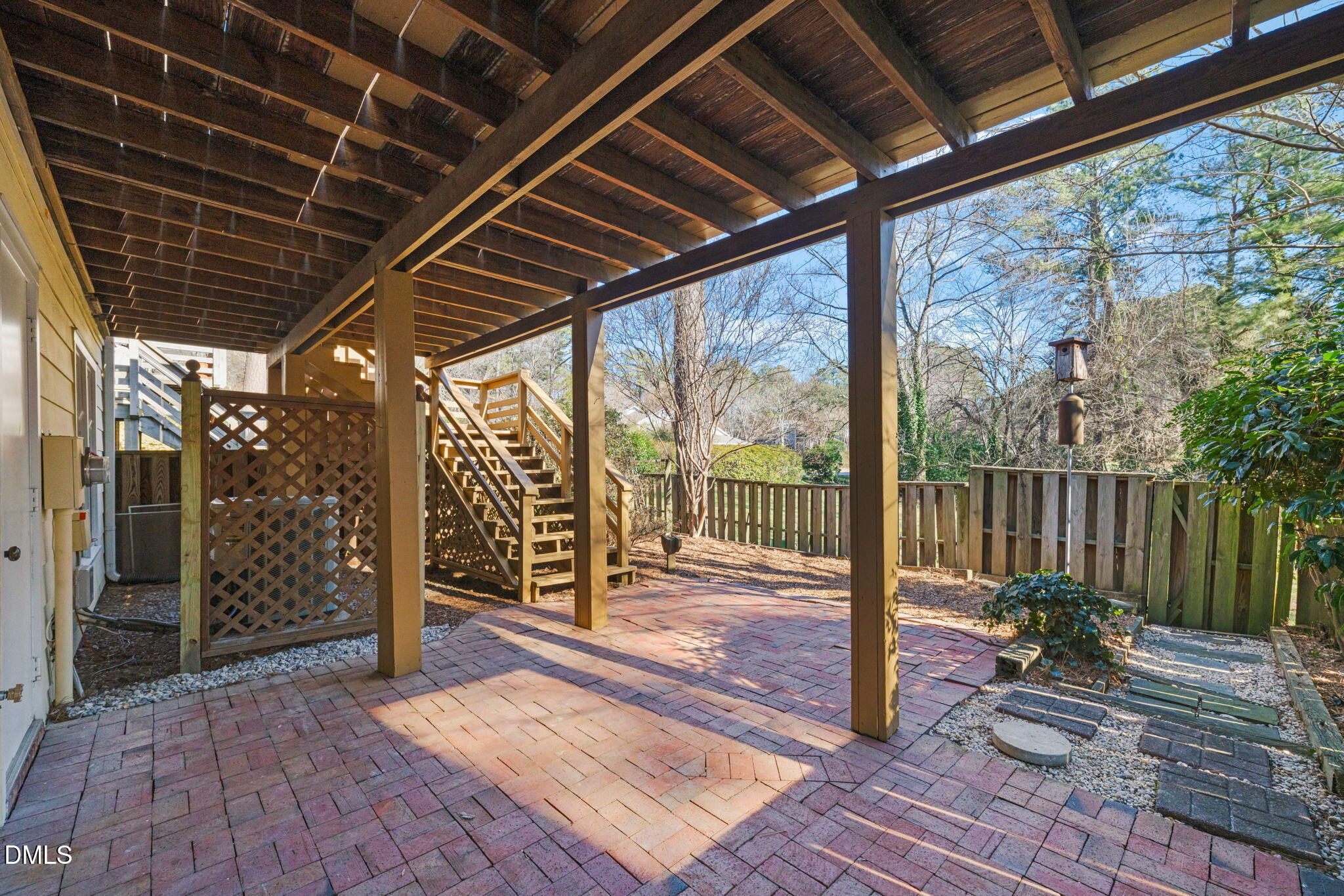 1424 Mapleside Court Raleigh, NC 27609 - Photo 45 of 72 a view of a porch with wooden floor