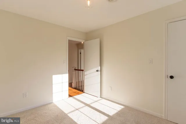 a view of an empty room