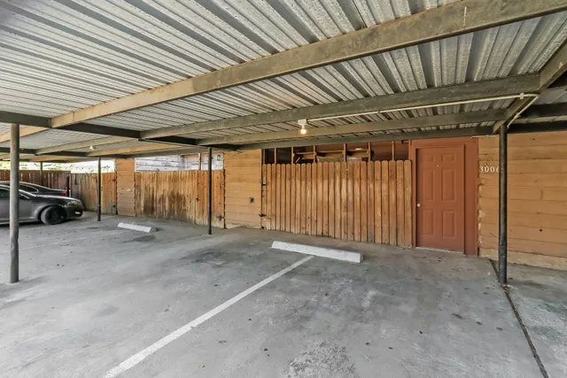 a view of parking garage