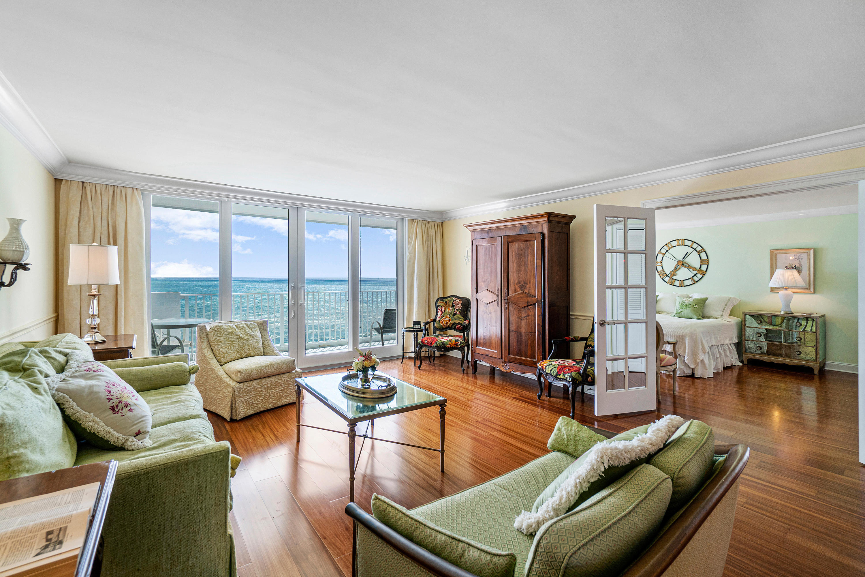 3000 South Ocean Boulevard, Unit 903 Boca Raton, FL 33432 - Photo 12 of 35 Living Room Ocean Views