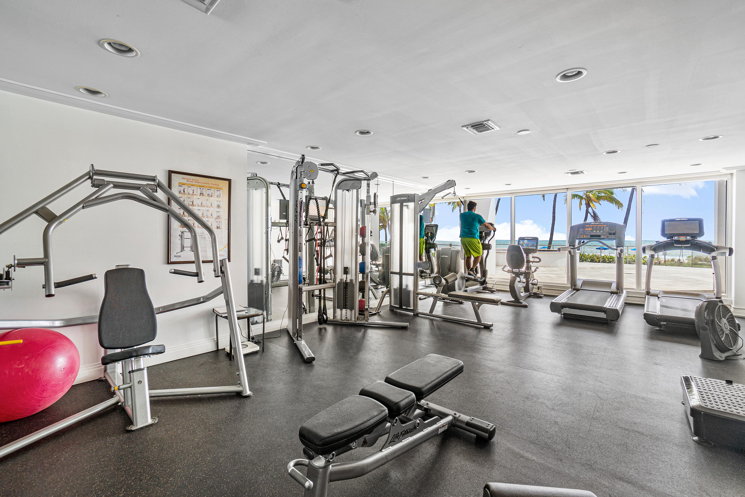 3000 South Ocean Boulevard, Unit 903 Boca Raton, FL 33432 - Photo 27 of 35 Fitness Center with Ocean Views