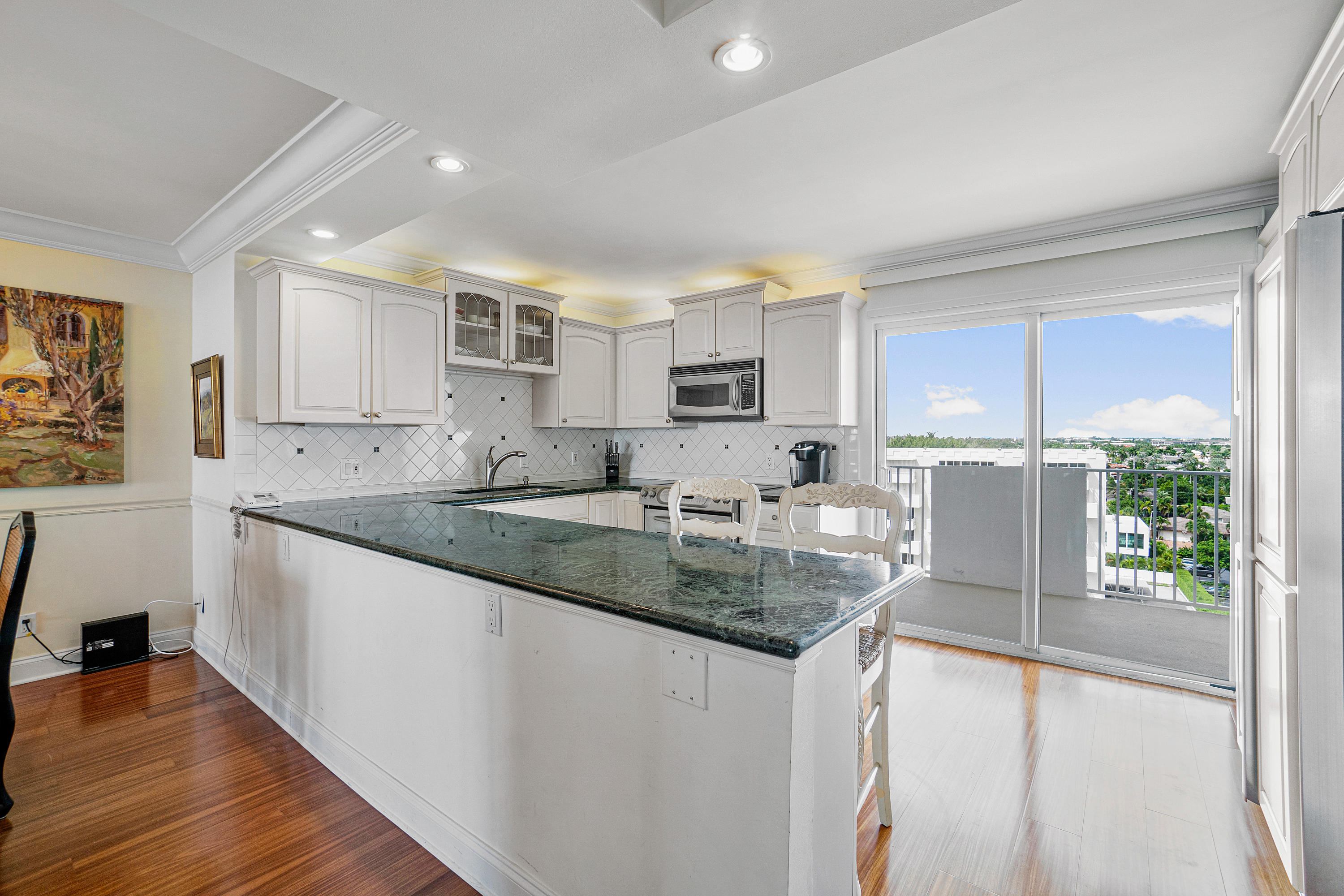 3000 South Ocean Boulevard, Unit 903 Boca Raton, FL 33432 - Photo 3 of 35 Kitchen West View