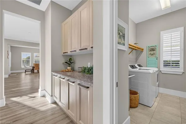 a view of a kitchen from the hallway