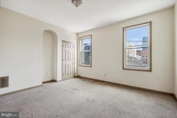 a view of an empty room