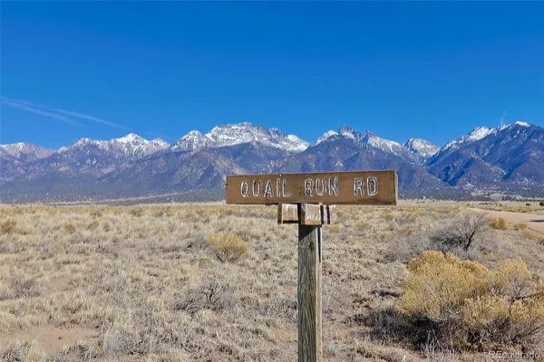 a street sign with a yard