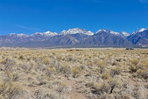a view of an outdoor space and mountain view