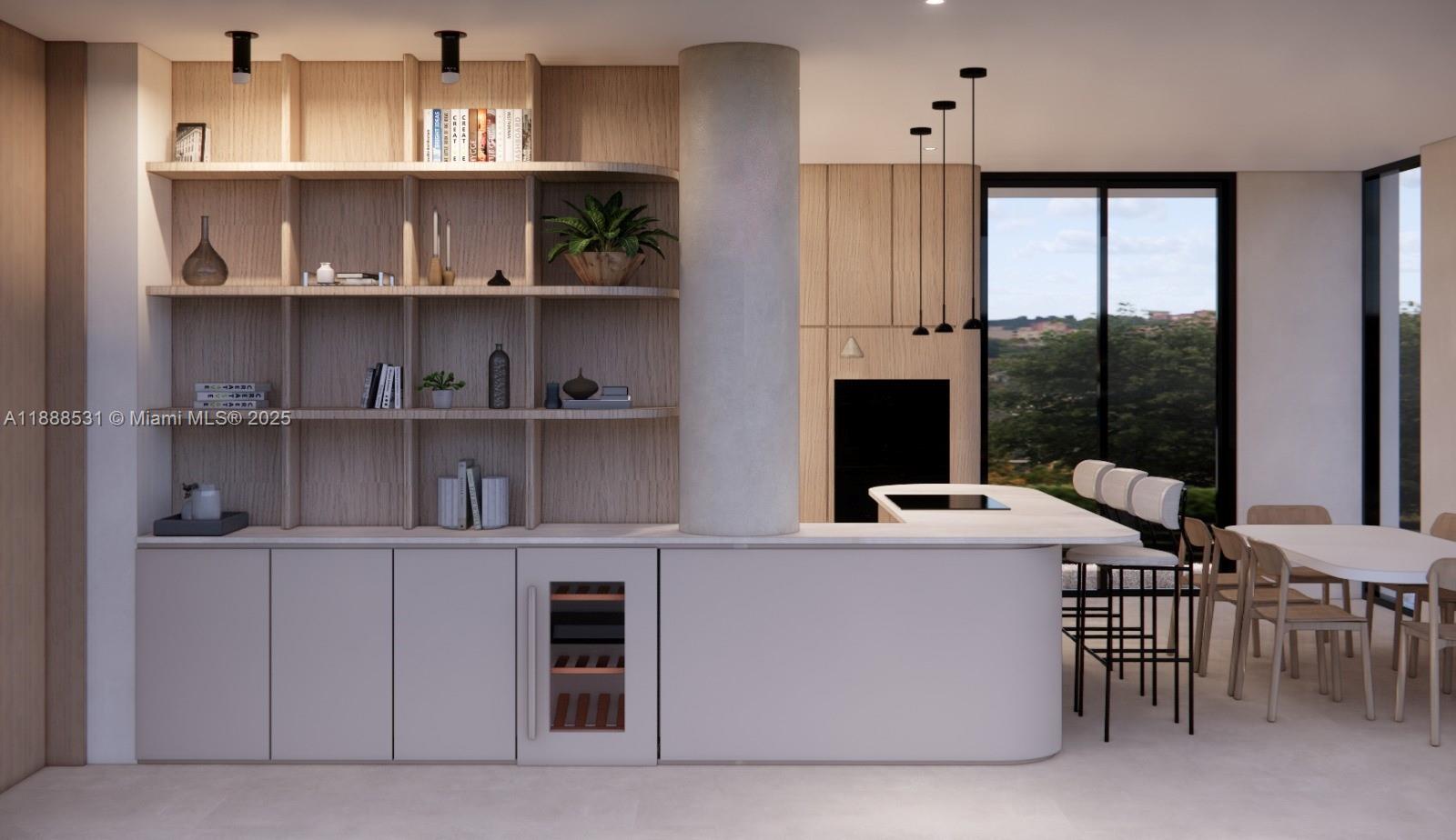 2330 Southwest 36th Avenue, Unit 2 Miami, FL 33145 - Photo 3 of 7 a room with stainless steel appliances a table and chairs in it