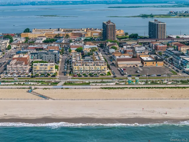 an aerial view of a city