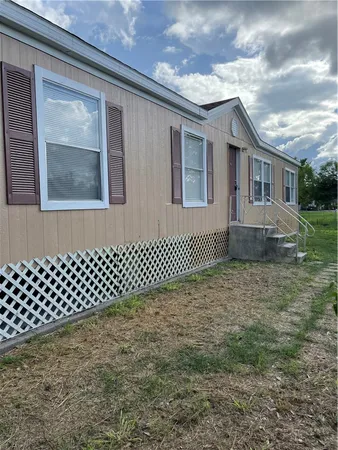 a backyard of a house