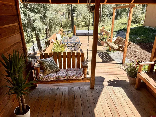 a view of balcony and patio