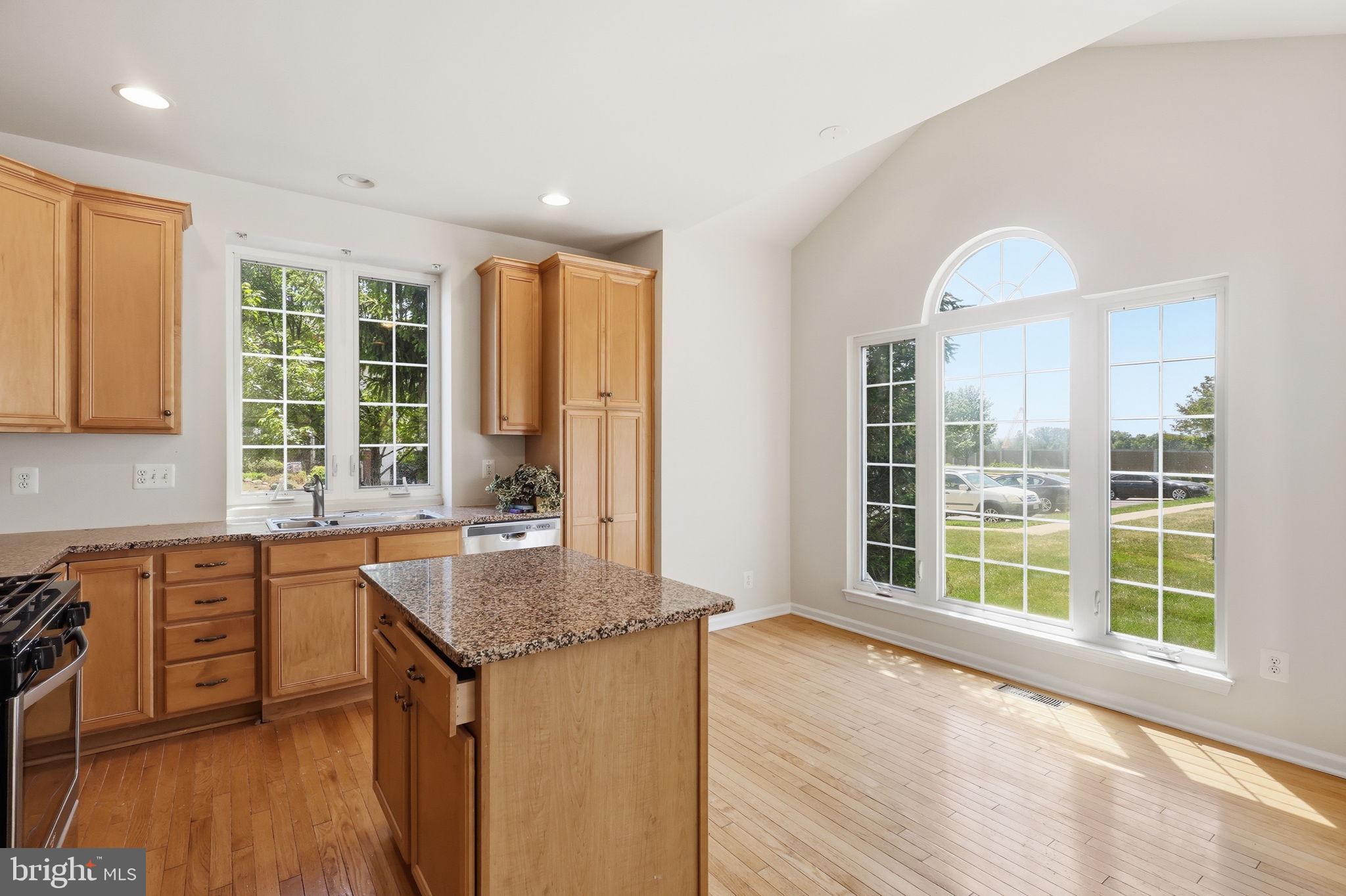 19617 Edgemont Square Ashburn, VA 20147 - Photo 21 of 65 a kitchen with granite countertop a sink and a stove