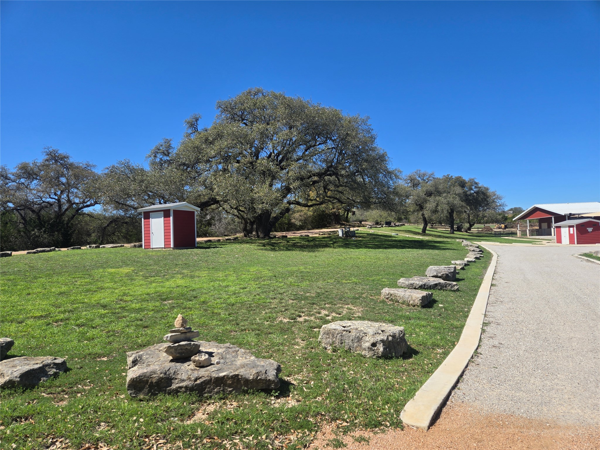 358 Balcones Ridgeway Way Bertram, TX 78605 - Photo 17 of 24 a view of a garden with large trees