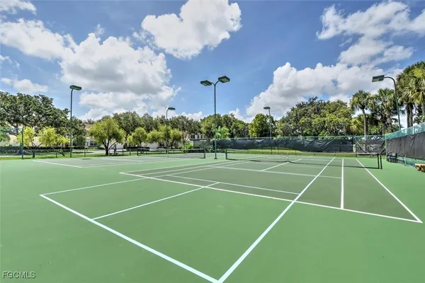 a view of a tennis court