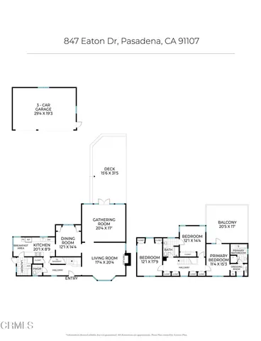 $1,690,000 | 847 Eaton Drive, Pasadena, CA 91107