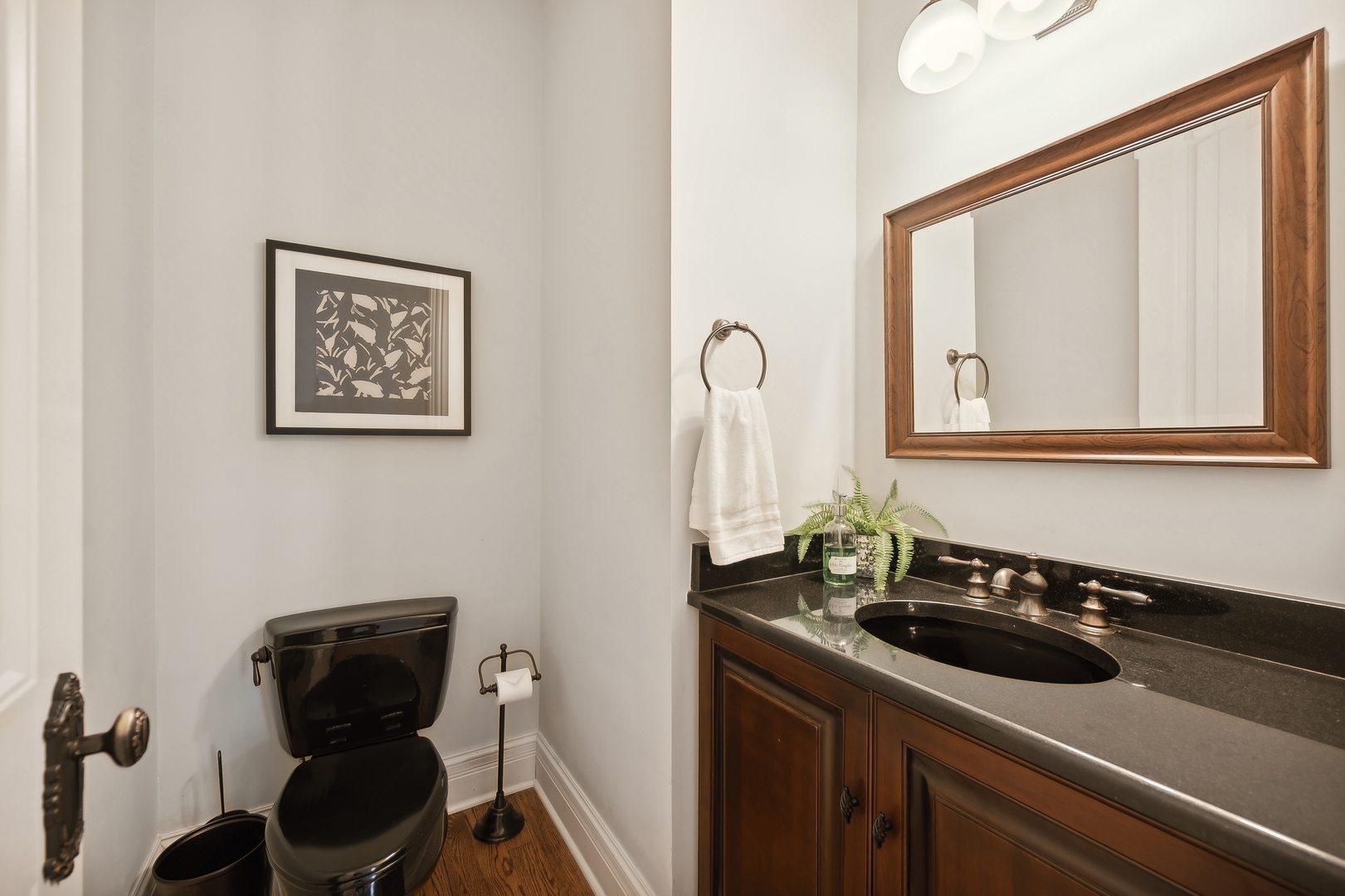 2548 Glenview Road Glenview, IL 60025 - Photo 18 of 39 a bathroom with a sink a toilet and mirror