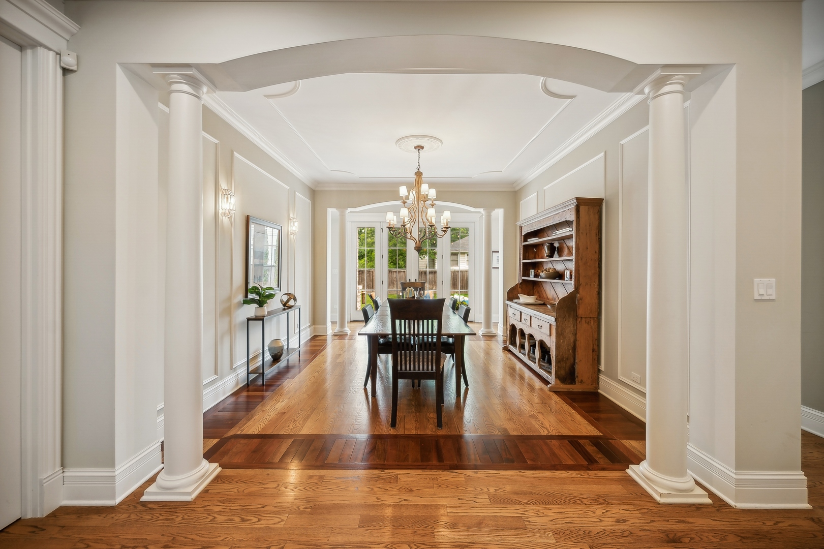 2548 Glenview Road Glenview, IL 60025 - Photo 8 of 39 a view of a dining room with furniture window and wooden floor
