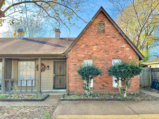 a front view of a house
