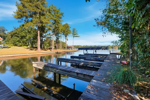 a view of a chairs on the deck