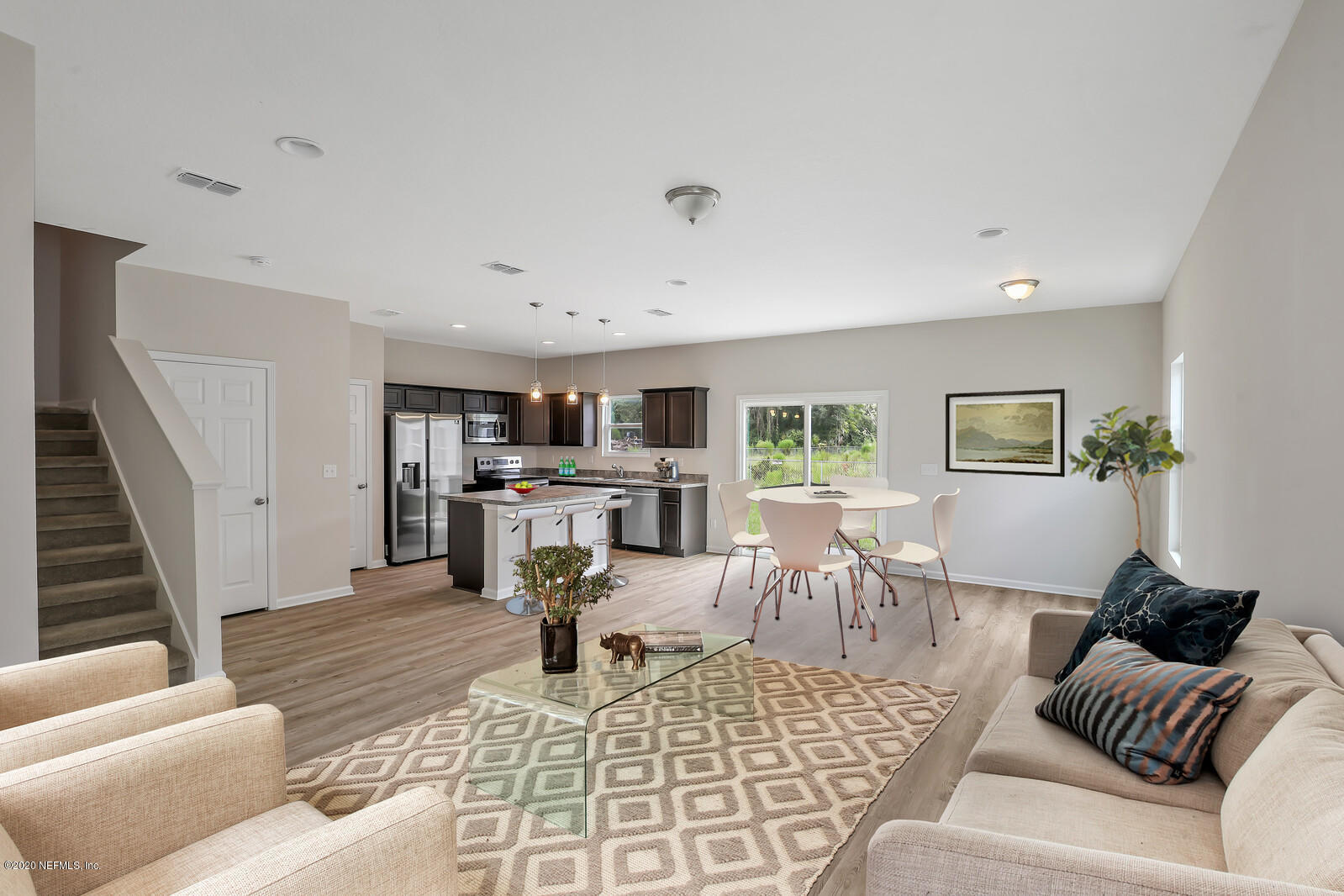 2049 Alley Road Jacksonville, FL 32233 - Photo 2 of 22 Living to Dining Room - Virtually Staged