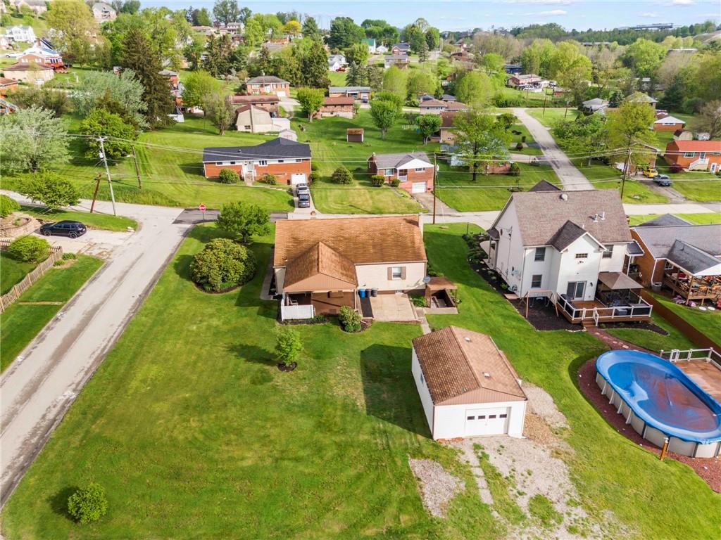 802 Gladden Road Canonsburg, PA 15317 - Photo 28 of 30 Aerial of the rear yard~ ideal for playing catch, gardening or just relaxing. How about putting in a swimming pool for summer fun? NO HOA