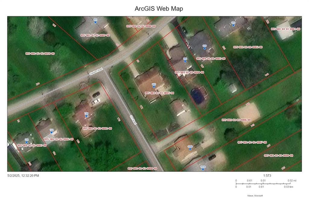 802 Gladden Road Canonsburg, PA 15317 - Photo 30 of 30 Plot plan from Washington County GIS website.