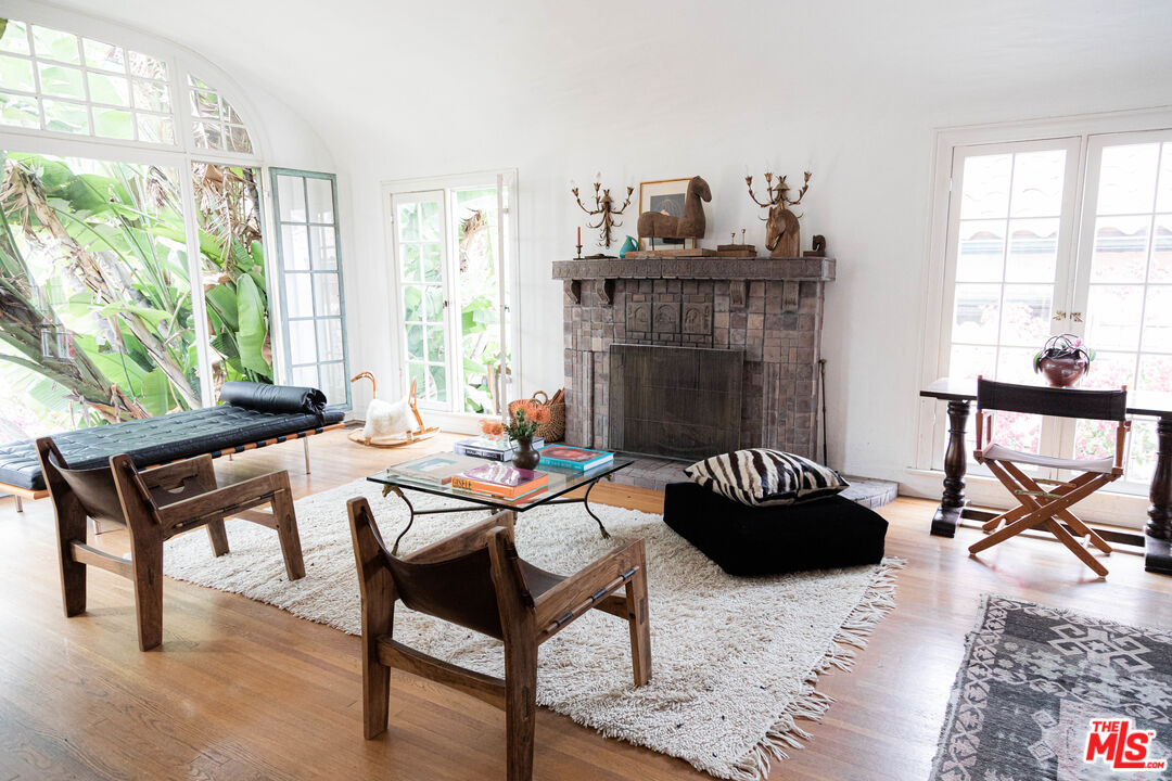 1515 Murray Circle Los Angeles, CA 90026 - Photo 18 of 40 a living room with furniture and a fireplace