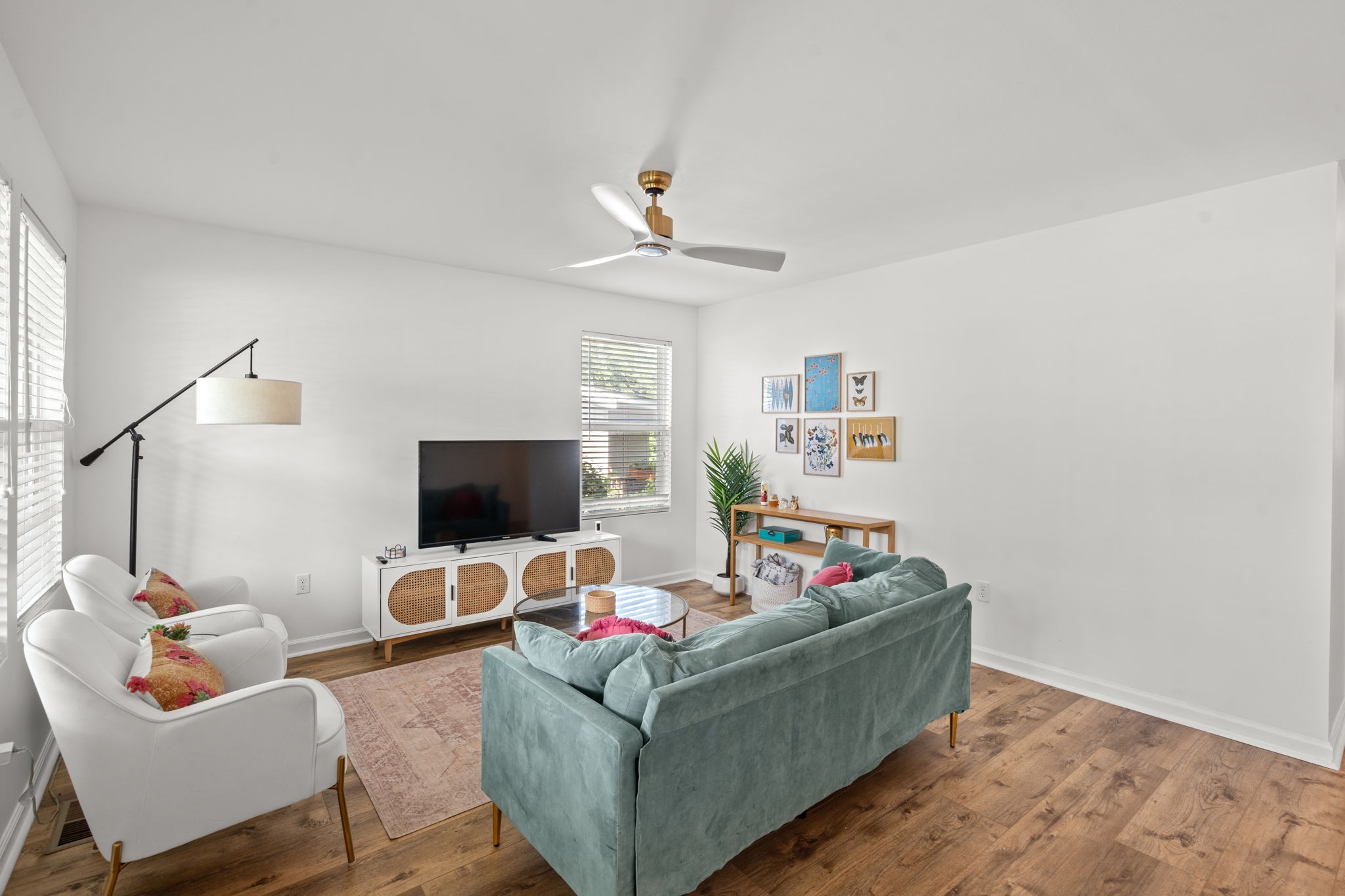 337 Duke Street Nashville, TN 37207 - Photo 15 of 28 a living room with furniture and a flat screen tv