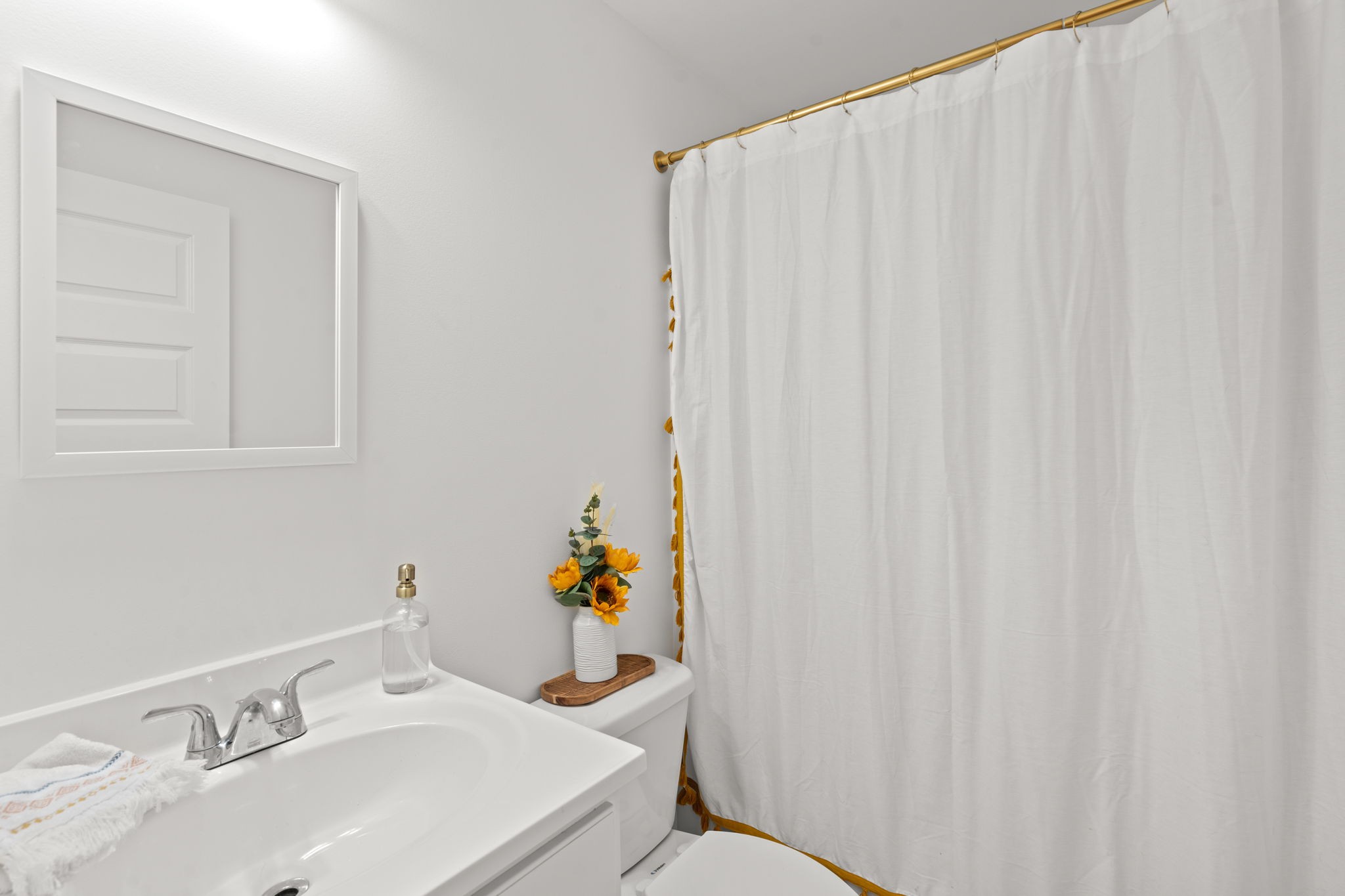 337 Duke Street Nashville, TN 37207 - Photo 21 of 28 a bathroom with a sink vanity and curtain