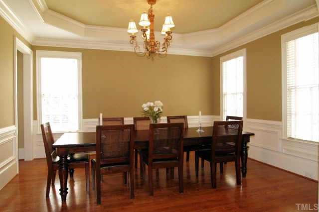 118 Montgomery Street Raleigh, NC 27607 - Photo 4 of 10 Entertain in style in this beautiful dining room, with its deep tray ceiling and dramatic moldings. There is a large butler's pantry just around the corner. Other