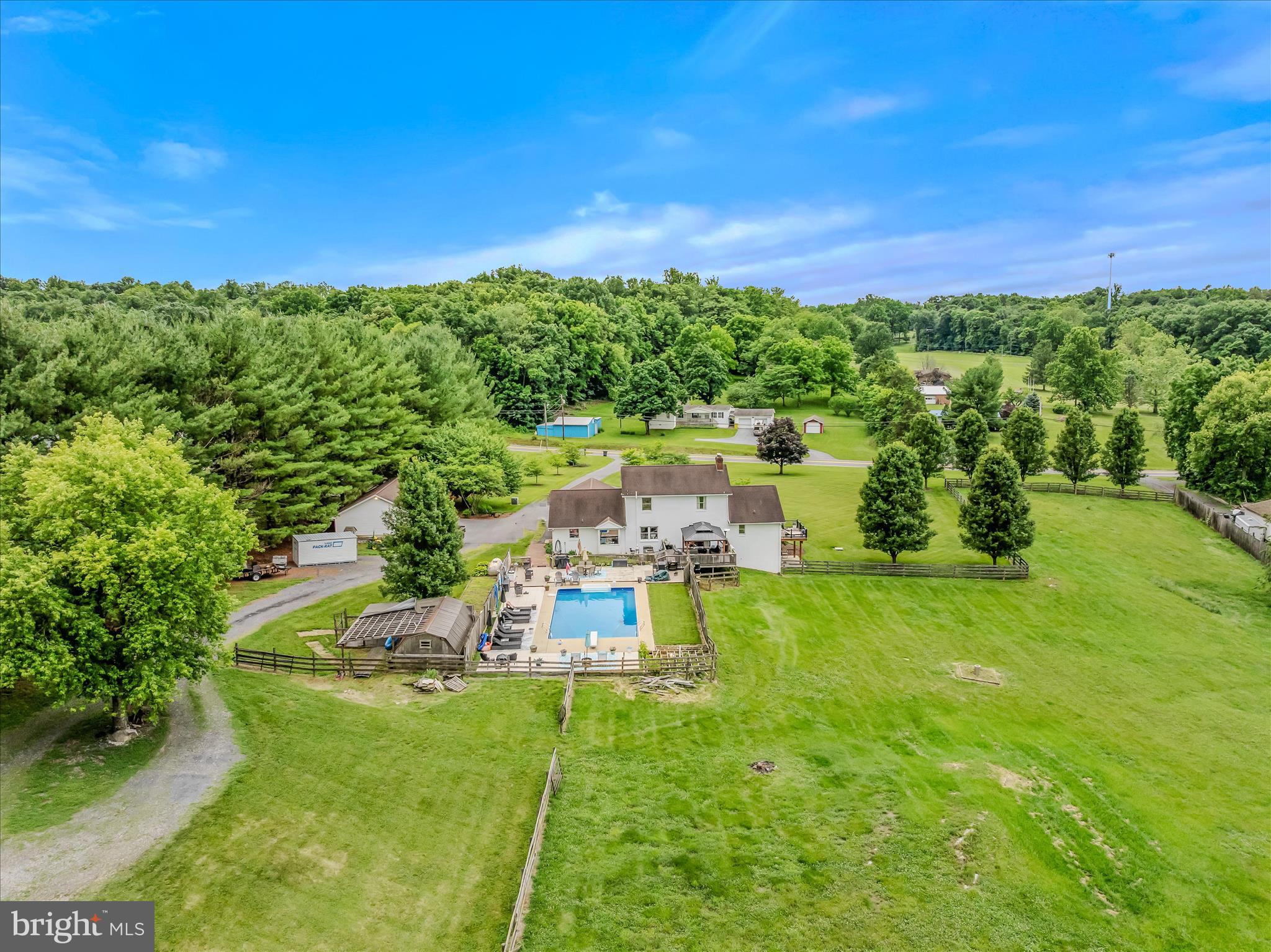105 Grade Road Falling Waters, WV 25419 - Photo 82 of 96 Aerial Back