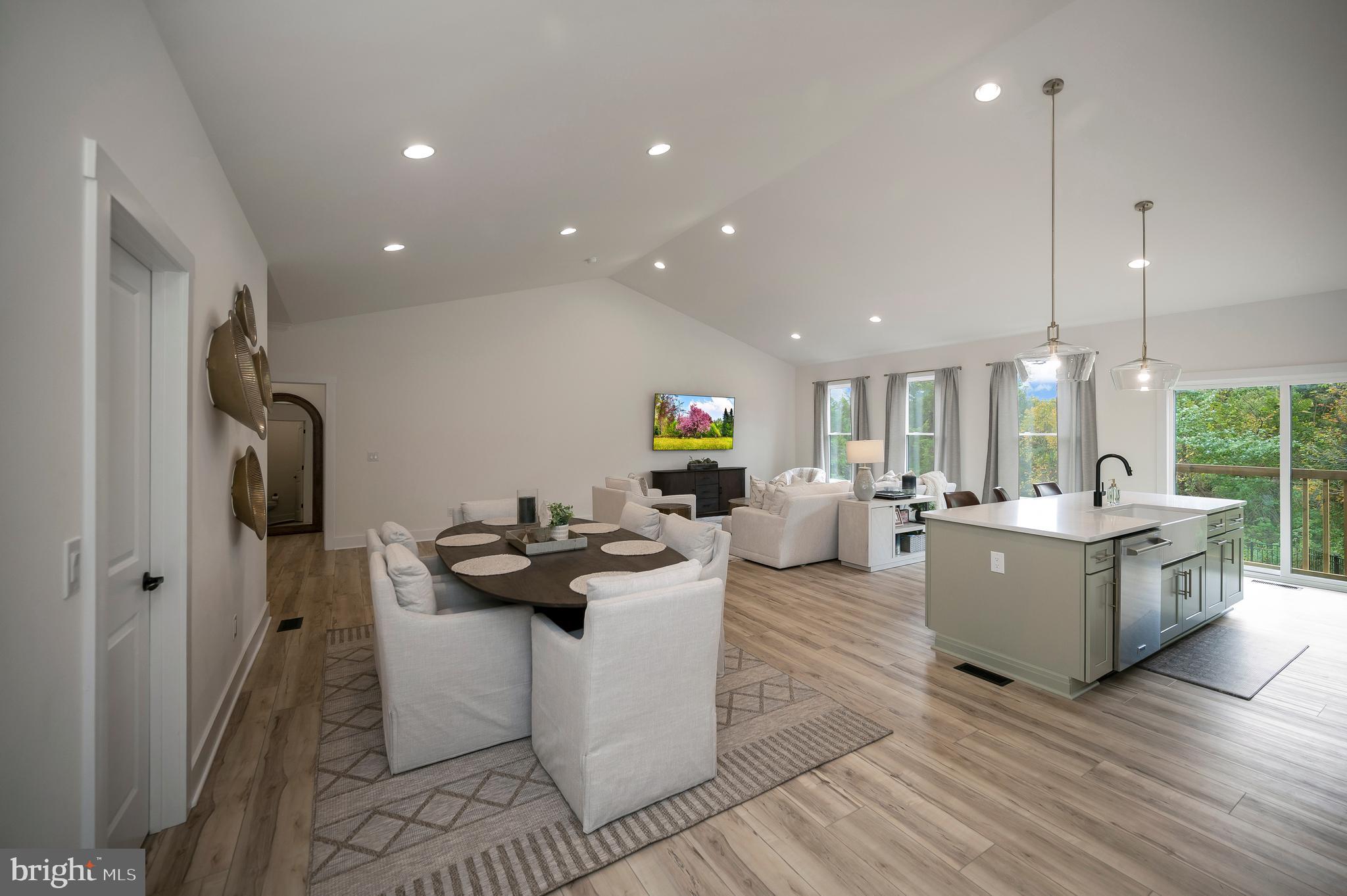 0 Piney Mountain Road Warrenton, VA 20186 - Photo 4 of 33 a kitchen with stainless steel appliances granite countertop a sink dishwasher a stove and a refrigerator with wooden floor