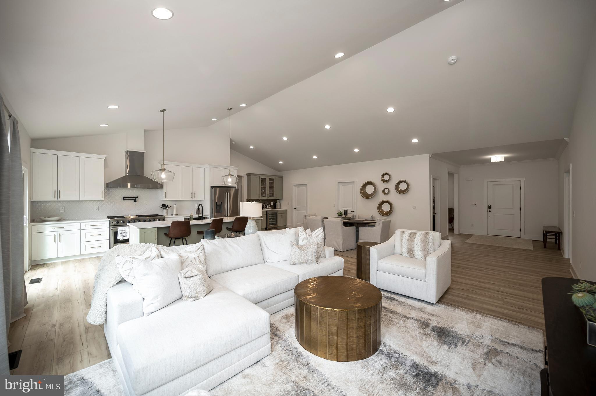 0 Piney Mountain Road Warrenton, VA 20186 - Photo 6 of 33 a living room with furniture white walls and kitchen view