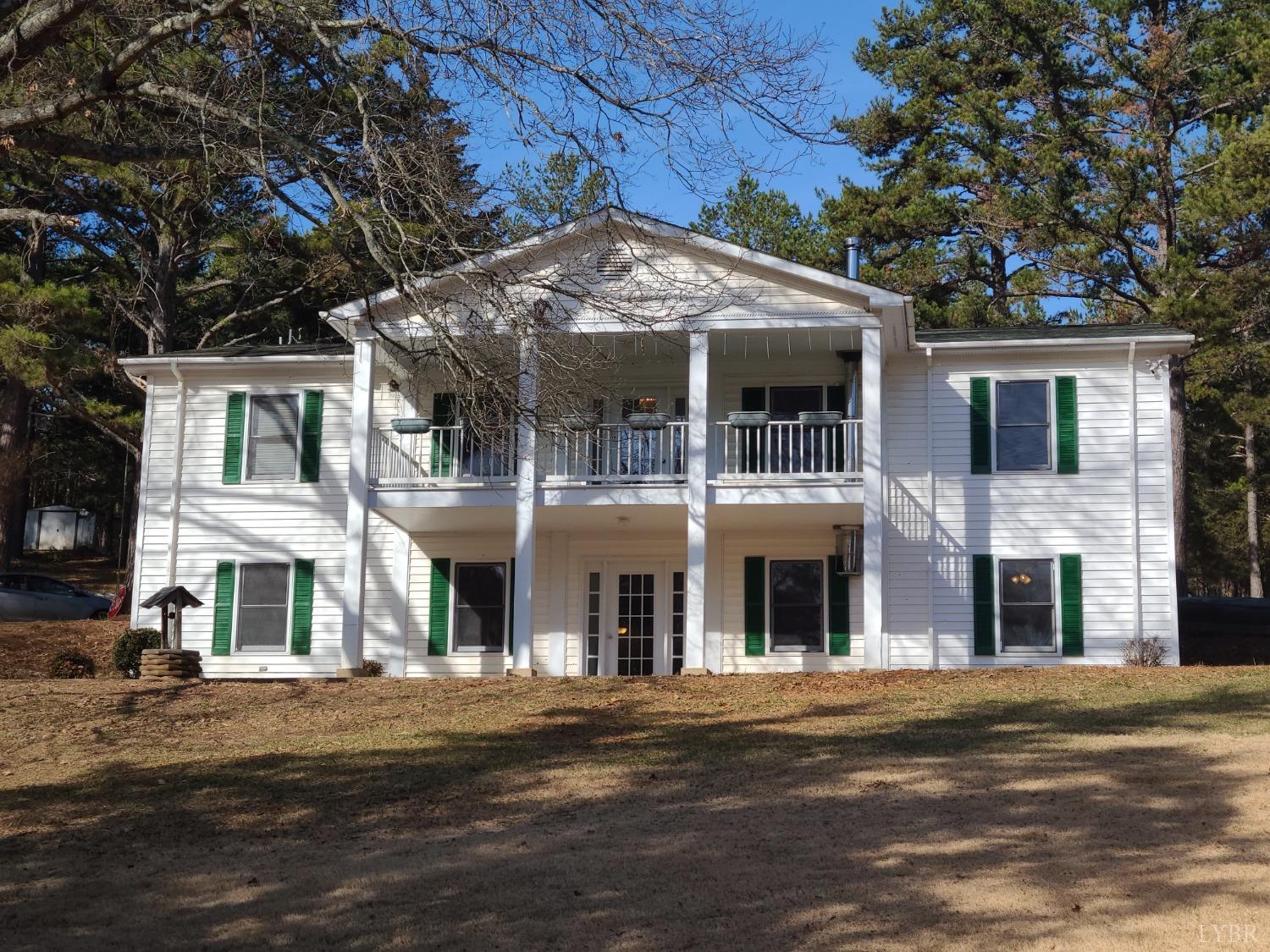 a front view of a building