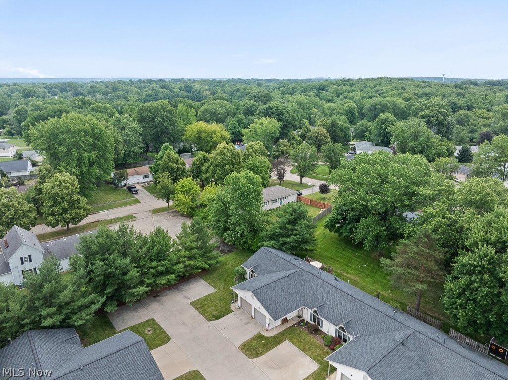 808 Ryan Road, Unit 14 Medina, OH 44256 - Photo 37 of 40 Aerial perspective showcasing a residential setting with mature trees and established properties