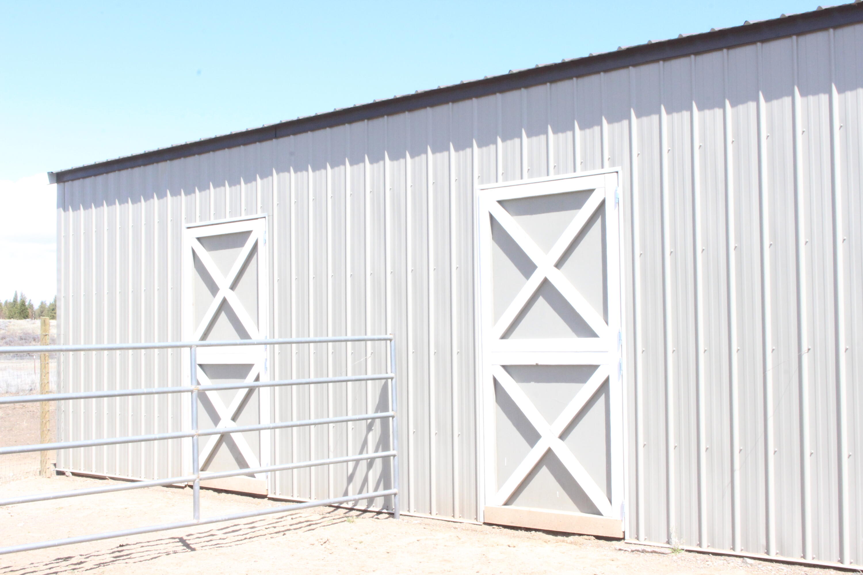 32227 Rivers Drive Chiloquin, OR 97624 - Photo 35 of 55 Brand new 4 stall horse barn, breezeway & 4 paddocks, plus 2 stalls for feed and tack